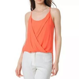 BCBG Ambrosia Sayge‎ Faux Wrap Tank Top Size XXS
